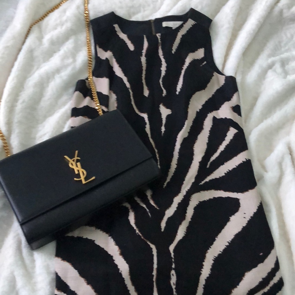 Loft Petite Zebra Dress